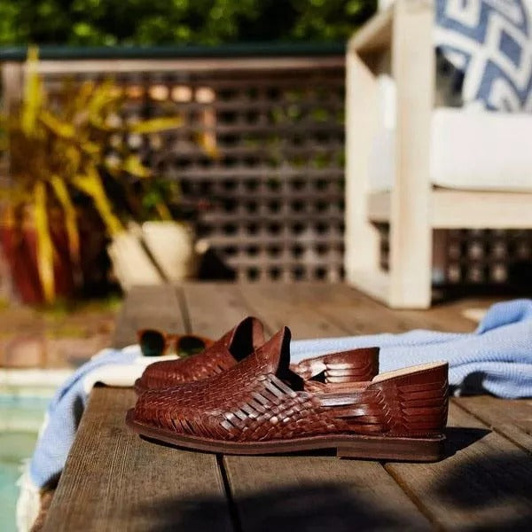 Summer Men's Handcrafted Woven Slip On Shoes