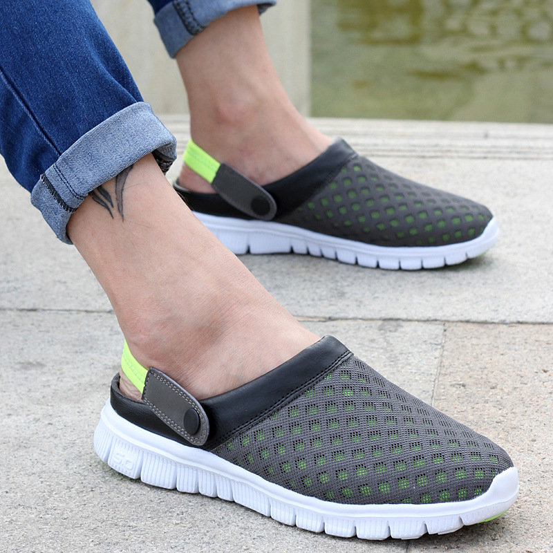 Men's Summer Mesh Breathable Padded Beach Flip Flops