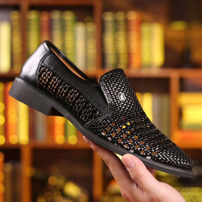 Men's Hand-woven Breathable Leather Sandals