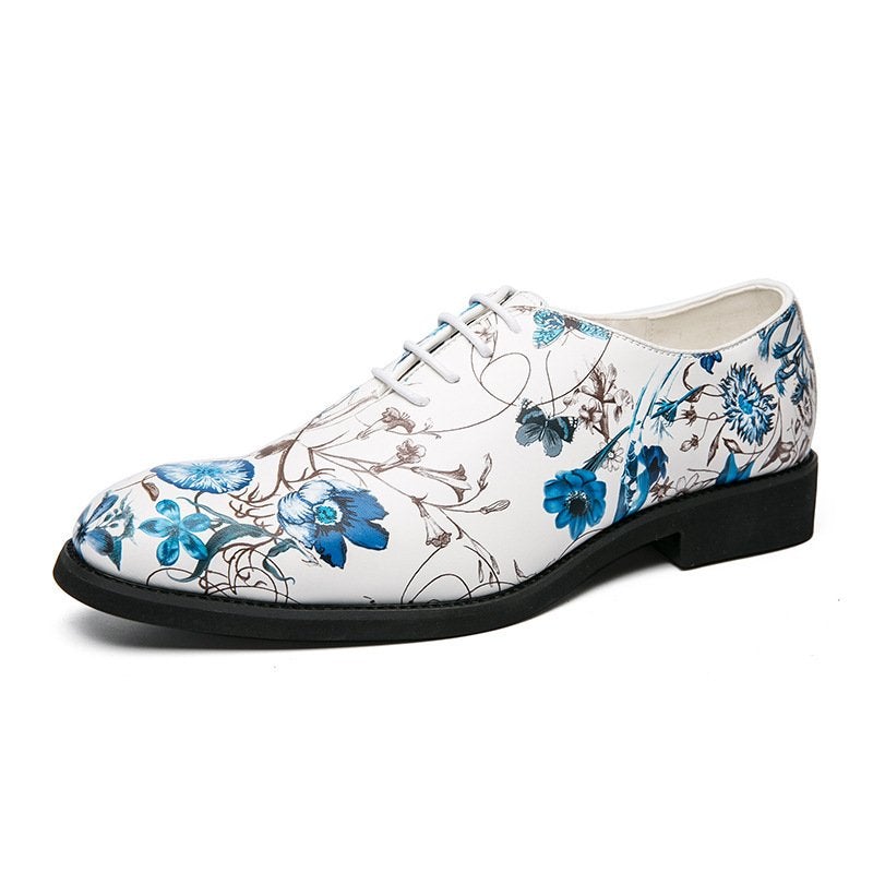 Flower Oxford Leather Shoe