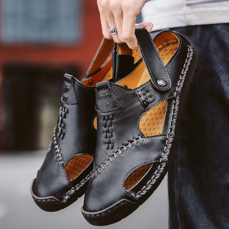 Men's Summer Handmade Soft Leather Sandals