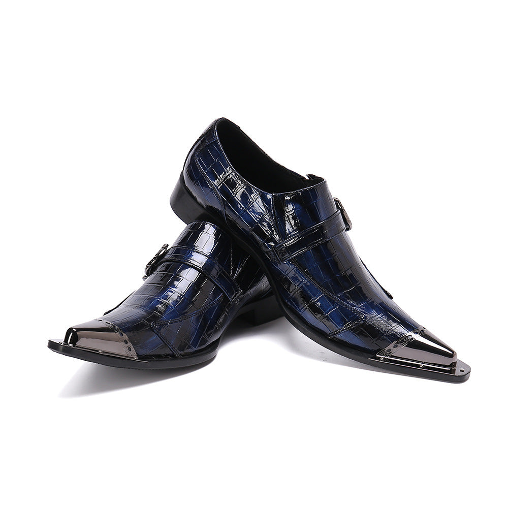 Brock Carved Vintage British Style Leather Shoes