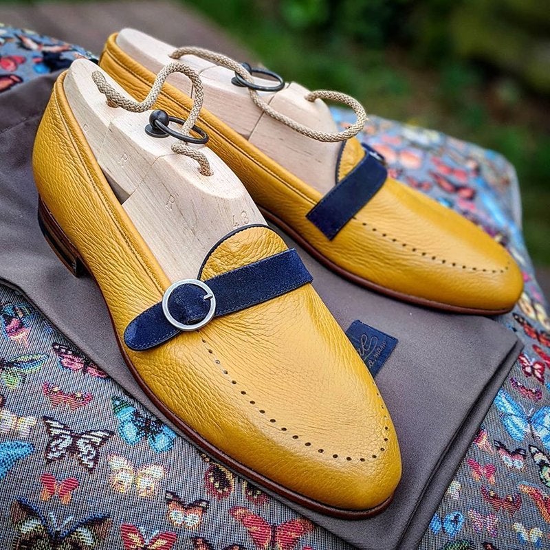 Yellow Super Soft Men Dress Loafers