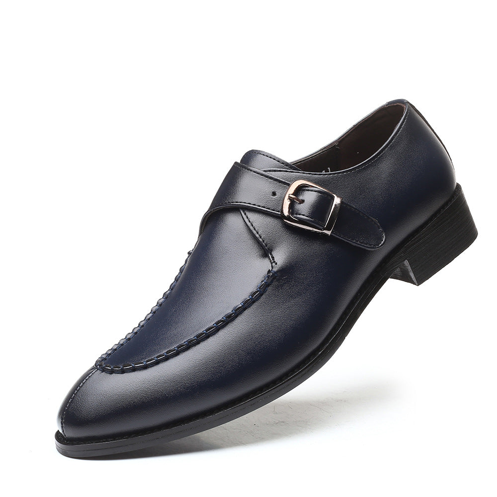 Men's Business Buckle Leather Shoes