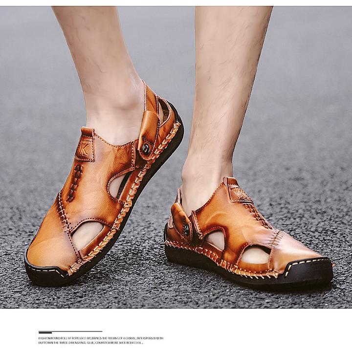 Men's Summer Handmade Soft Leather Sandals