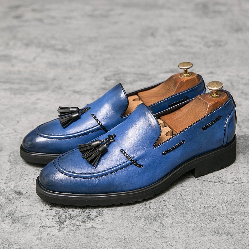 Men's Fringed Leather Shoes