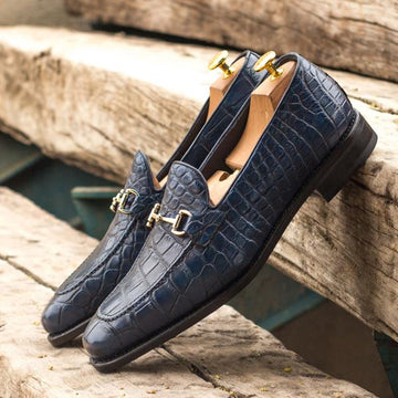 Summer New Buckle Alligator Men Loafers