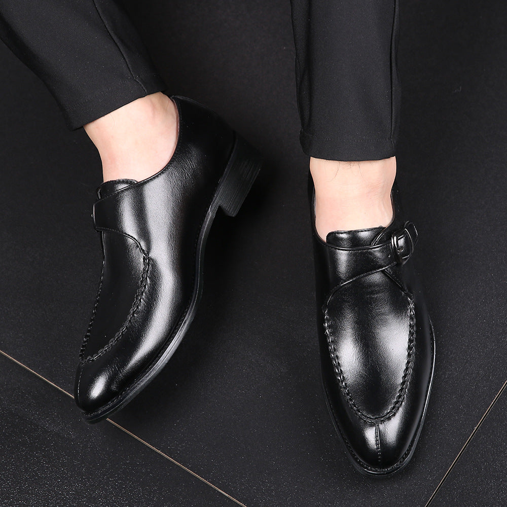 Men's Business Buckle Leather Shoes