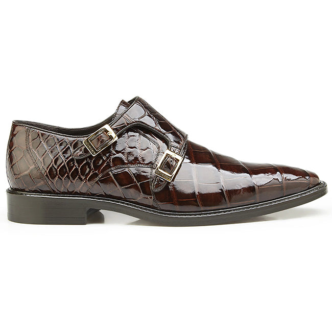 Men's Buckle Square Toe Business Nude Shoes