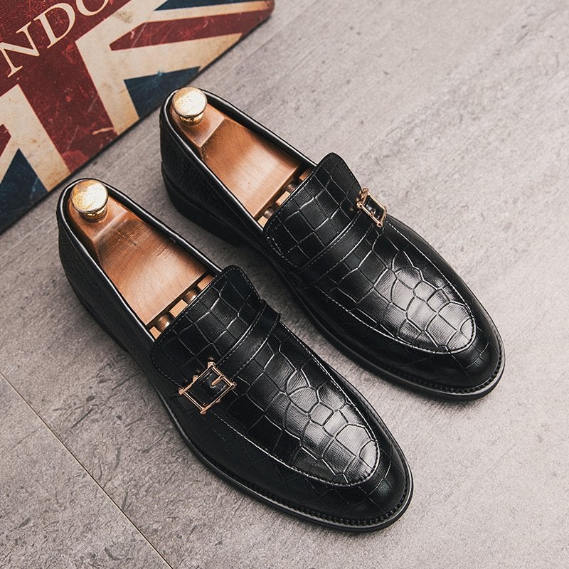 Men's Buckle Casual Loafer Shoes