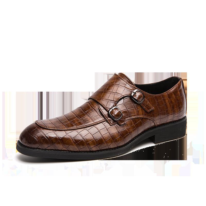 Business Casual Metal Buckle Leather Shoes
