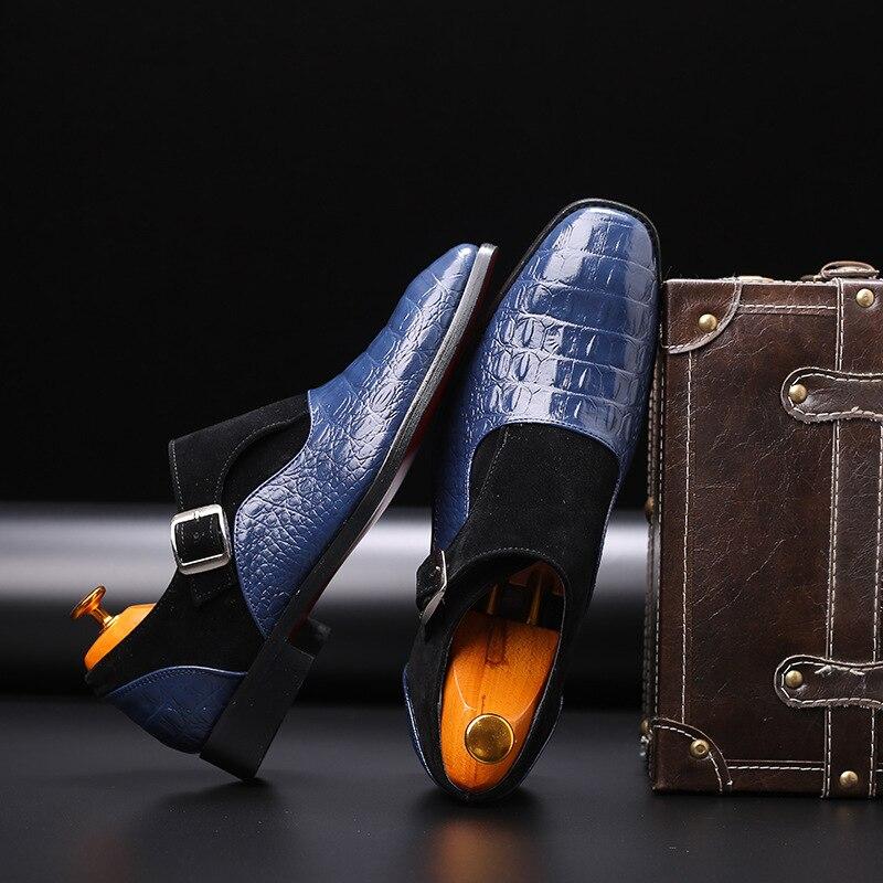Fashion Crocodile Leather Men Business Shoes