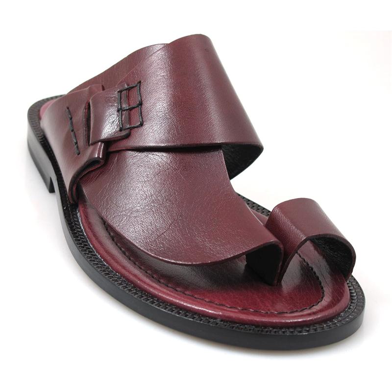 Men's Leather Casual Push Toe Sandals