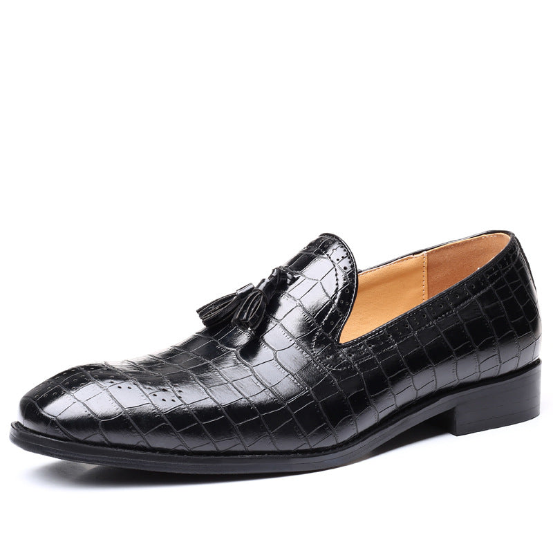 Crocodile Pattern Pointed Toe Shoes