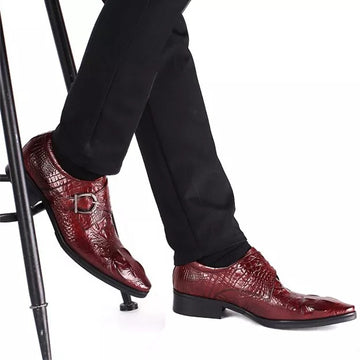 Crocodile Buckle Men Leather Shoes