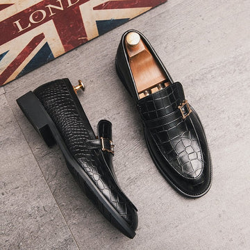 Men's Buckle Casual Loafer Shoes