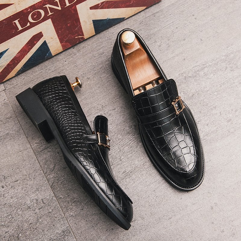 Men's Buckle Casual Loafer Shoes
