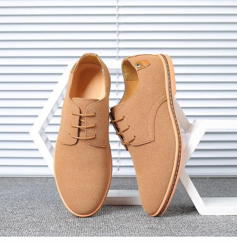 Large Suede Leather Oxford Casual Men's Shoes