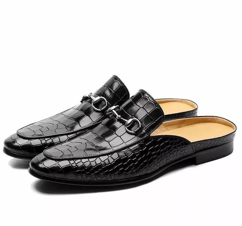 Men's Leather Shoes Casual Retro Classic Casual Slippers