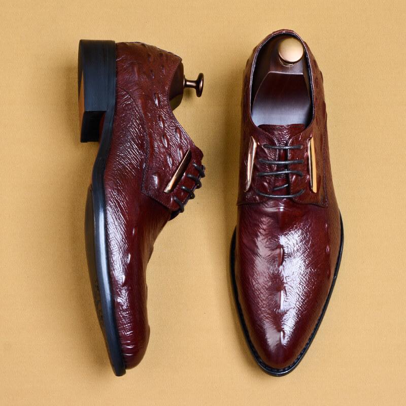 Men's Formal Business Breathable Pointed Leather Shoes