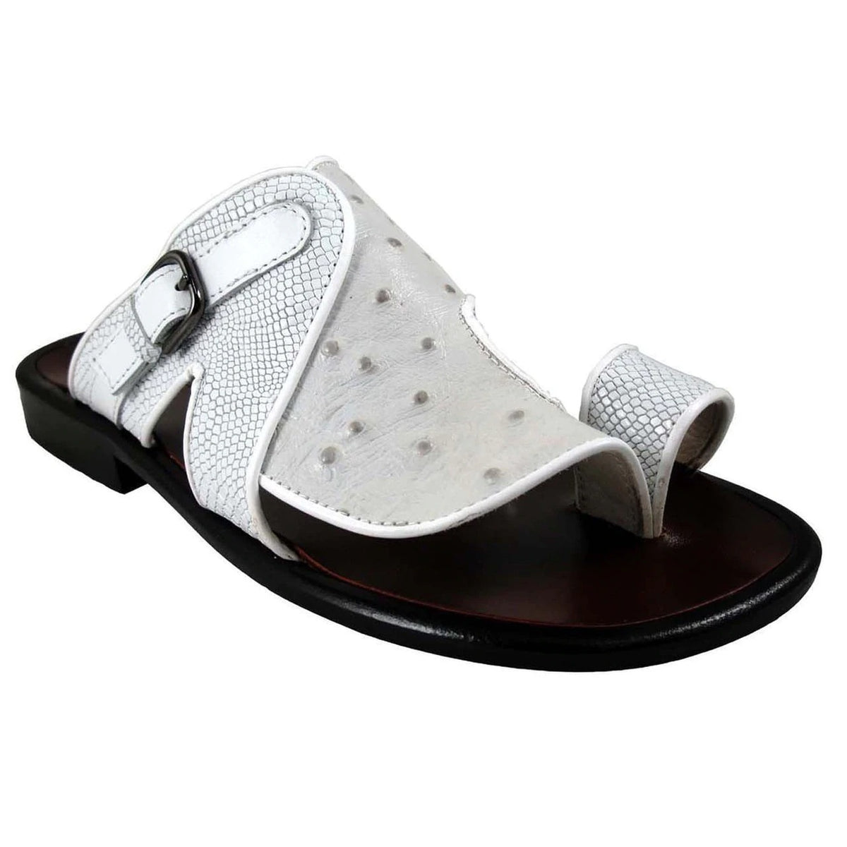 New Arrivals Push Toe Ostrich Sandals