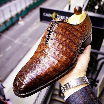Alligator Oxford Formal Office Dress Shoes