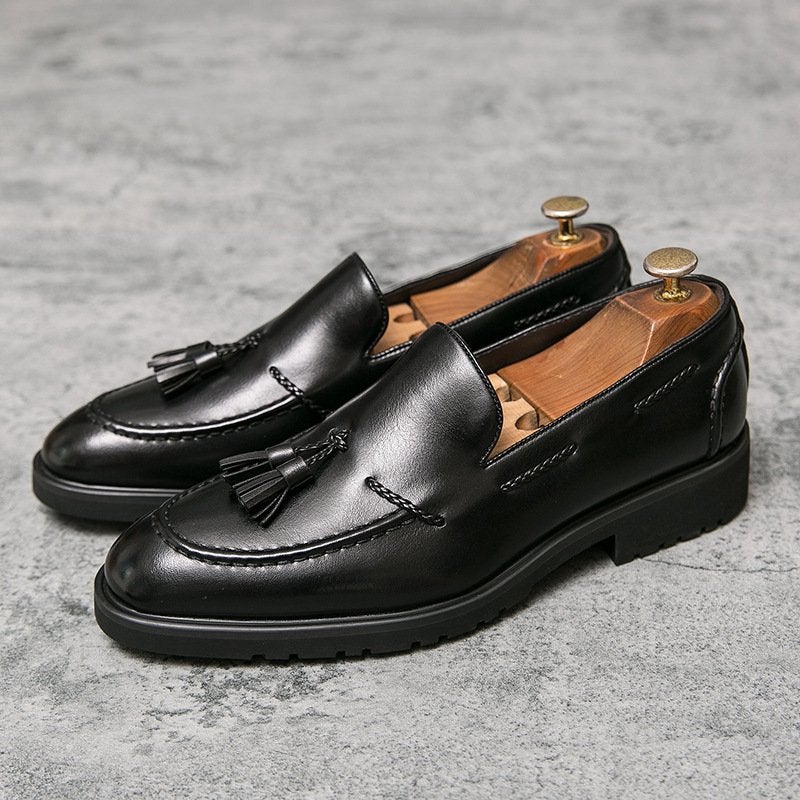 Men's Fringed Leather Shoes