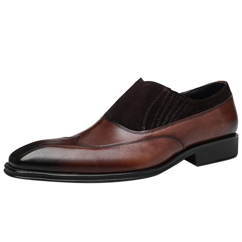 Men's Casual Business Breathable Frosted Retro Loafers
