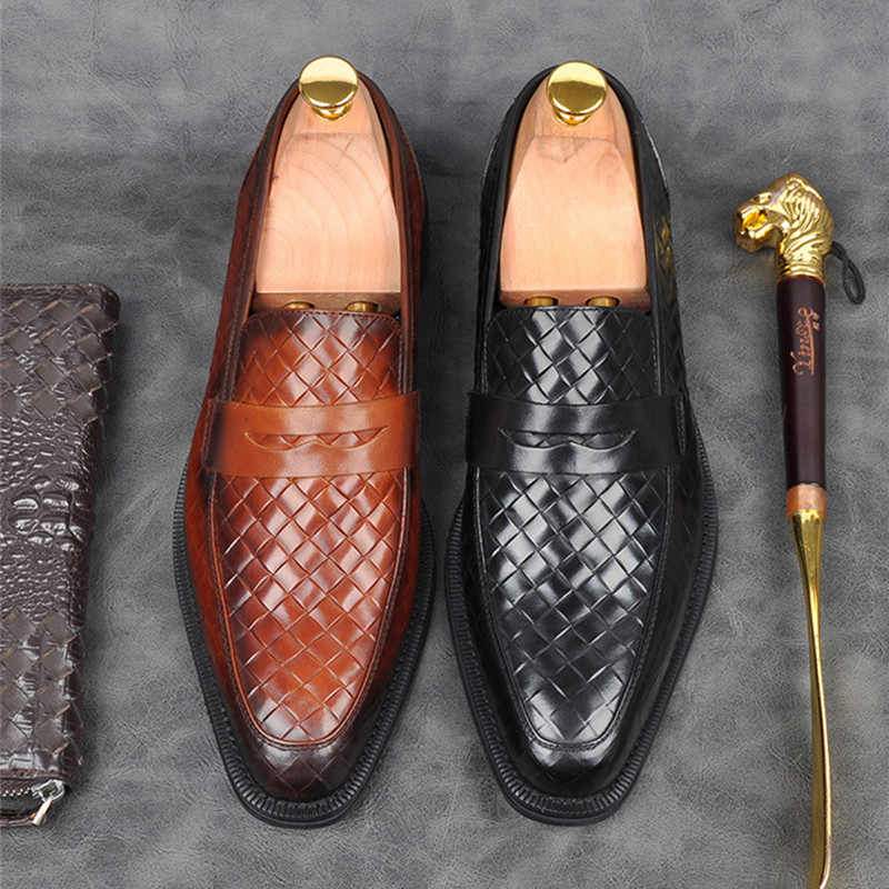 Men High Quality Slip-On PU Leather Formal Dress Shoes