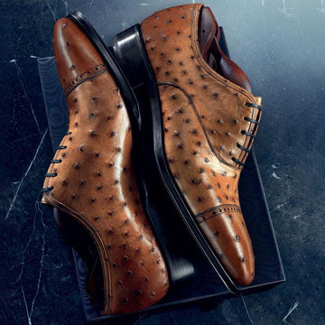 Men's Ostrich Oxford Shoes