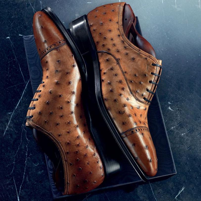 Men's Ostrich Oxford Shoes
