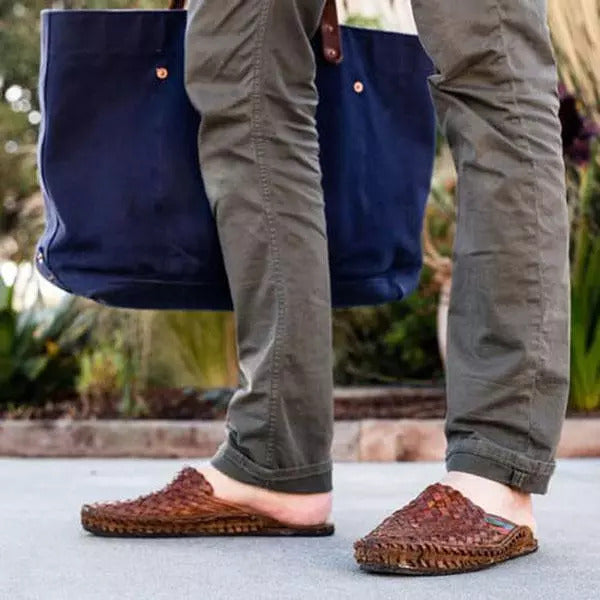 Men's Handmade Woven Slip On Shoes