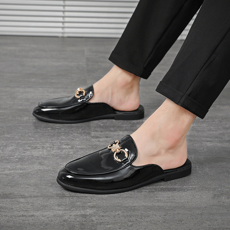 New Fashion Plaid Half Slippers
