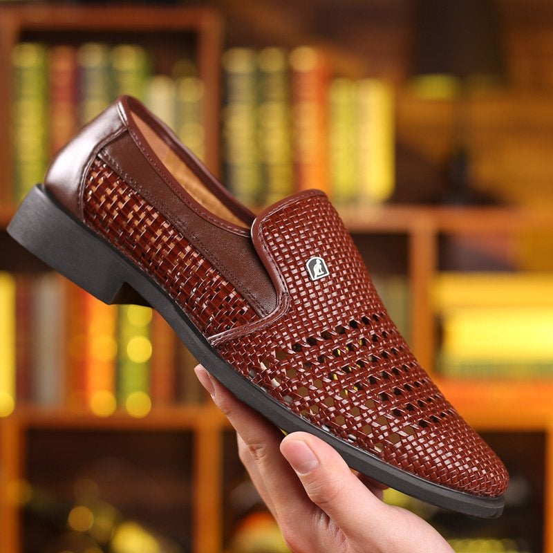 Men's Hand-woven Breathable Leather Sandals