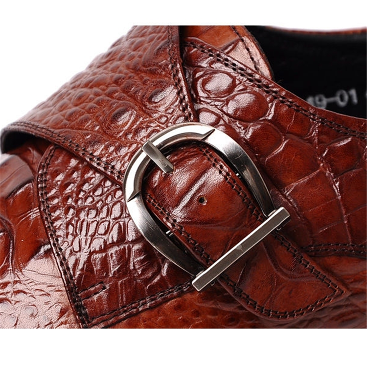 Crocodile Buckle Men Leather Shoes
