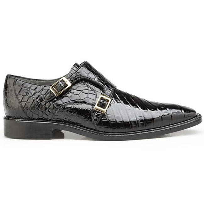 Men's Buckle Square Toe Business Nude Shoes