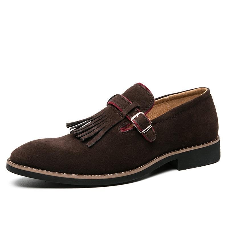 Italian Dress Shoes Men Tassel Loafers