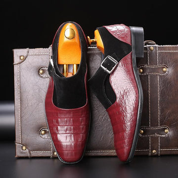 Fashion Crocodile Leather Men Business Shoes