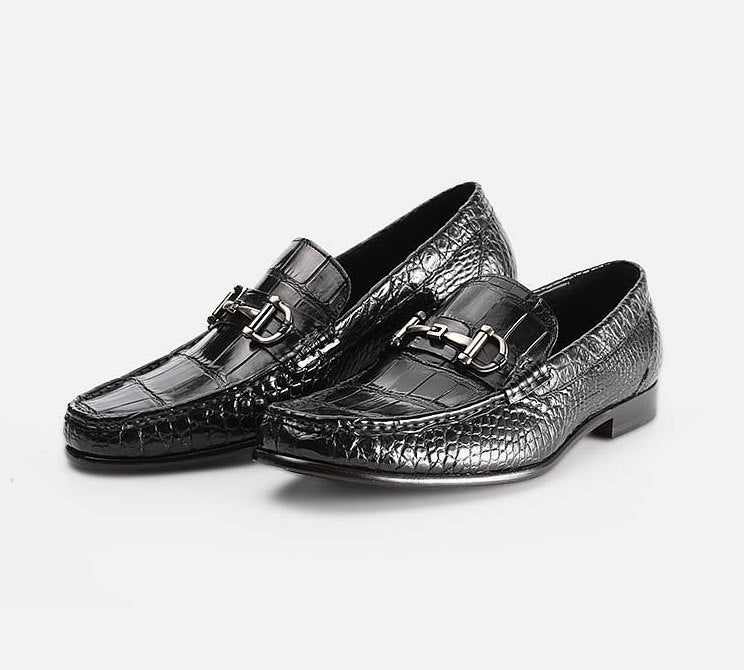 Men's Fashion Crocodile Pattern Casual Shoes