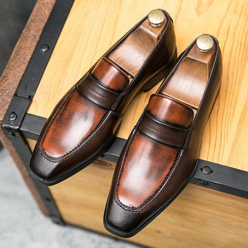 Classic Business Leather Slip On Shoes