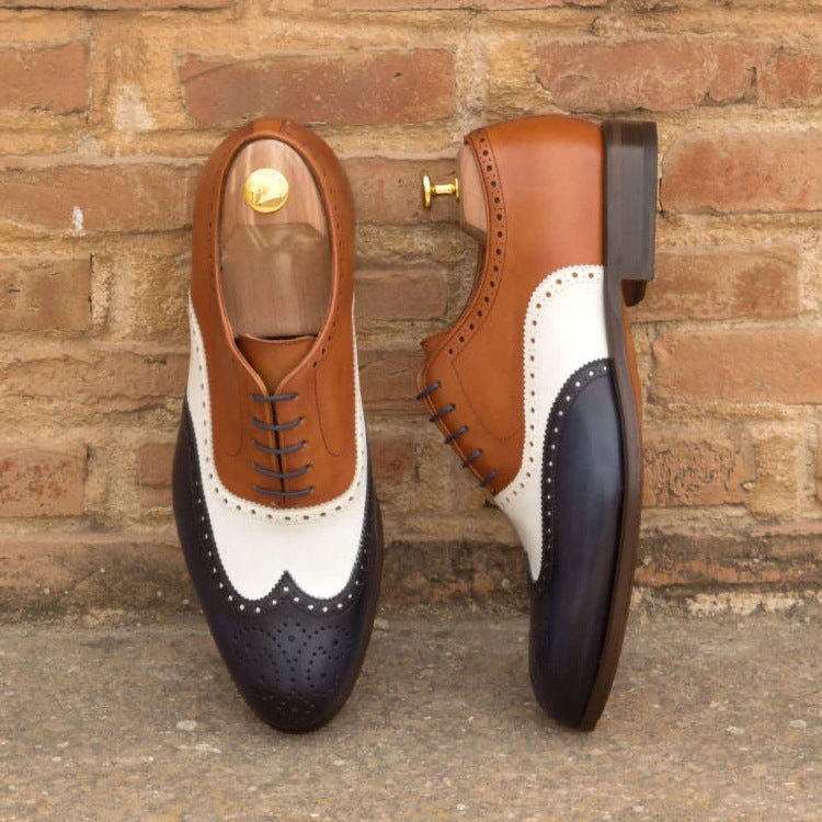 Men's Casual Business Lace Up Leather Shoes