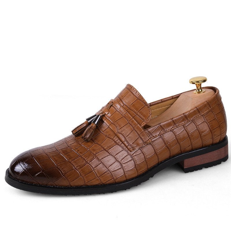 Men's Casual Fashion Leather Shoes With Tassels