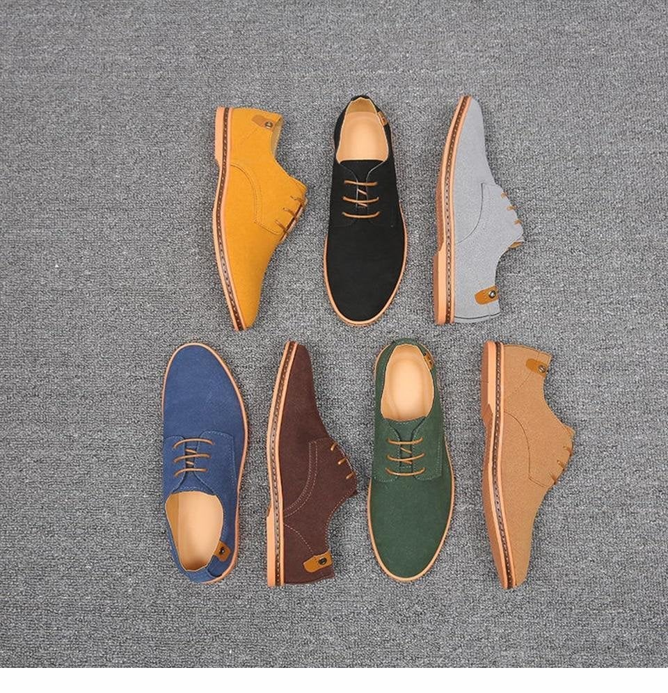 Large Suede Leather Oxford Casual Men's Shoes