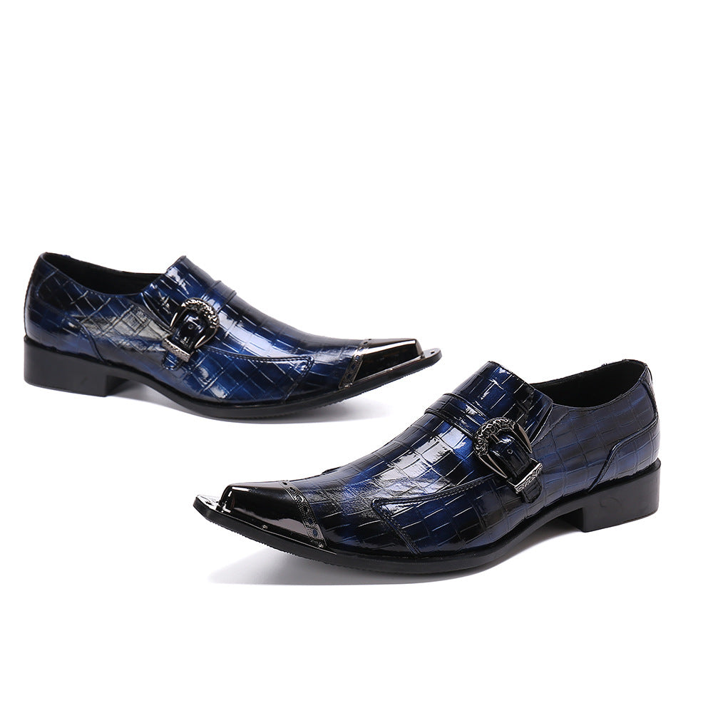Brock Carved Vintage British Style Leather Shoes