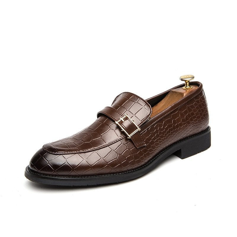 Men's Buckle Casual Loafer Shoes