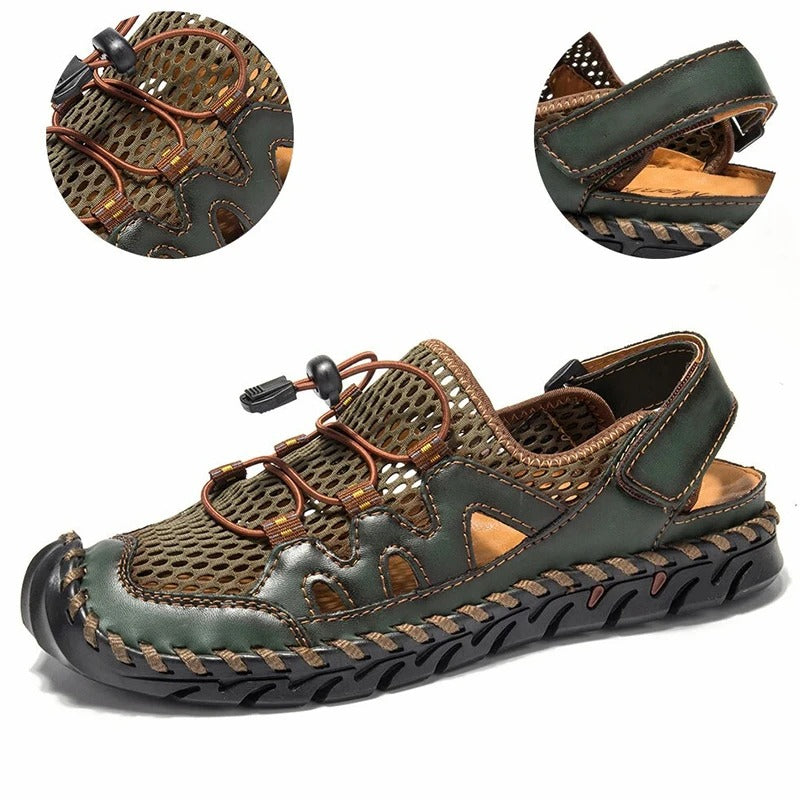Men Stitching Breathable Mesh Casual Soft Sandals