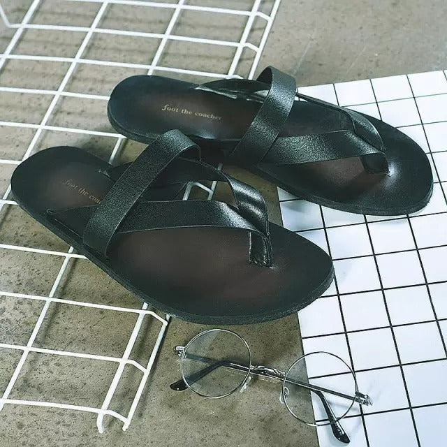Men Causal PU Leather Sandals