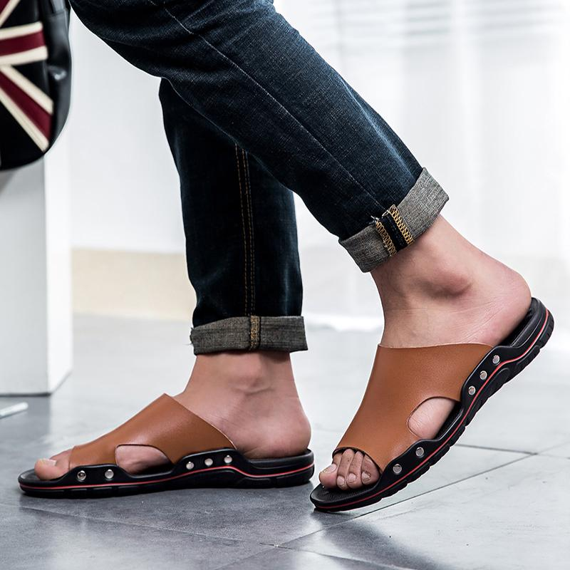 Men's Summer Sandals Casual Beach Flip Flops Shoes