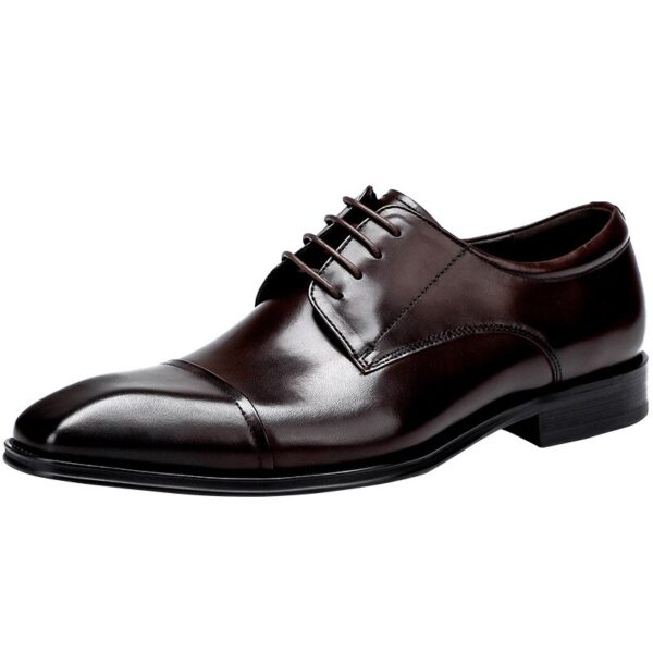 Handmade Full Grain Cowhide Genuine Leather Lace Up Luxury Shoes For Men