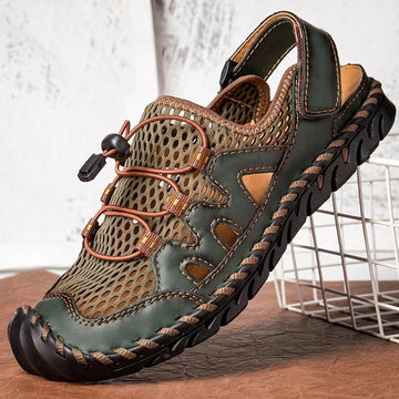 Men Stitching Breathable Mesh Casual Soft Sandals